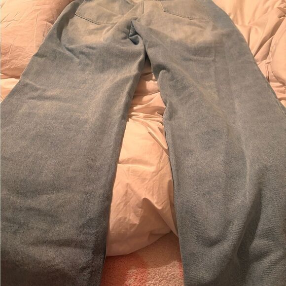 KanCan Distressed Light Blue Wide Leg Women's Jeans - Picture 4 of 4